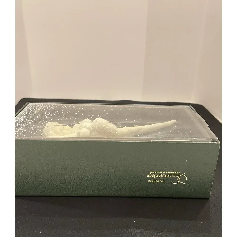 Vintage Dept 56 Snowbabies Christmas Ornament WEE This Is Fun! Set 2 New‎ in Box